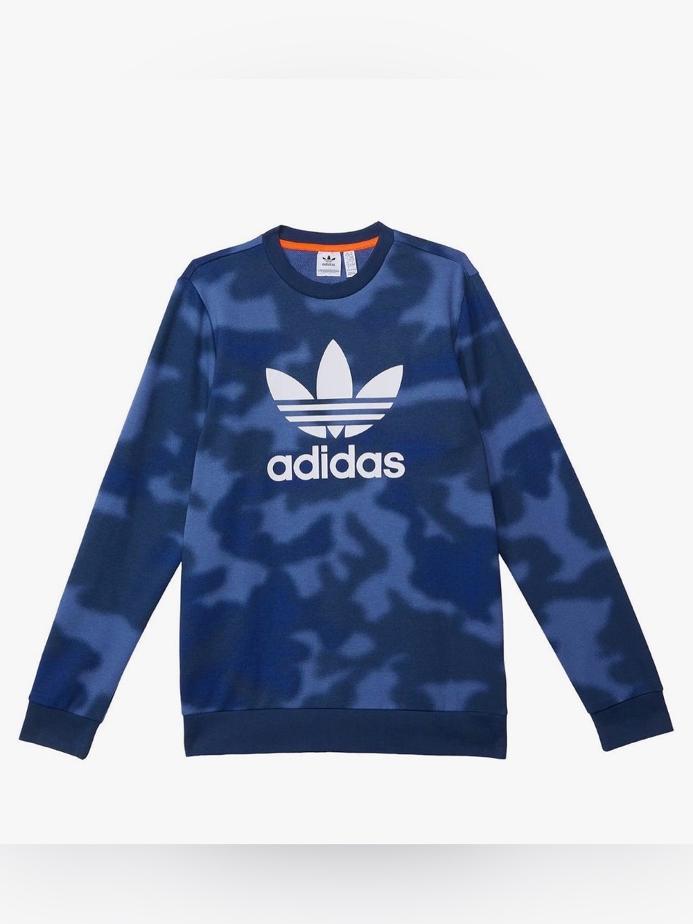 Adidas originals boys camo Trefoil crewneck sweatshirt size large (14-16) EUC